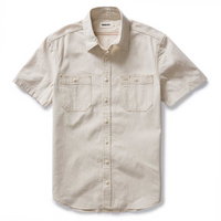 Taylor Stitch - The Short Sleeve Utility Shirt in Natural Selvedge Chambray