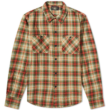 Double RL - Universal Check Shirt in Cream and Multi