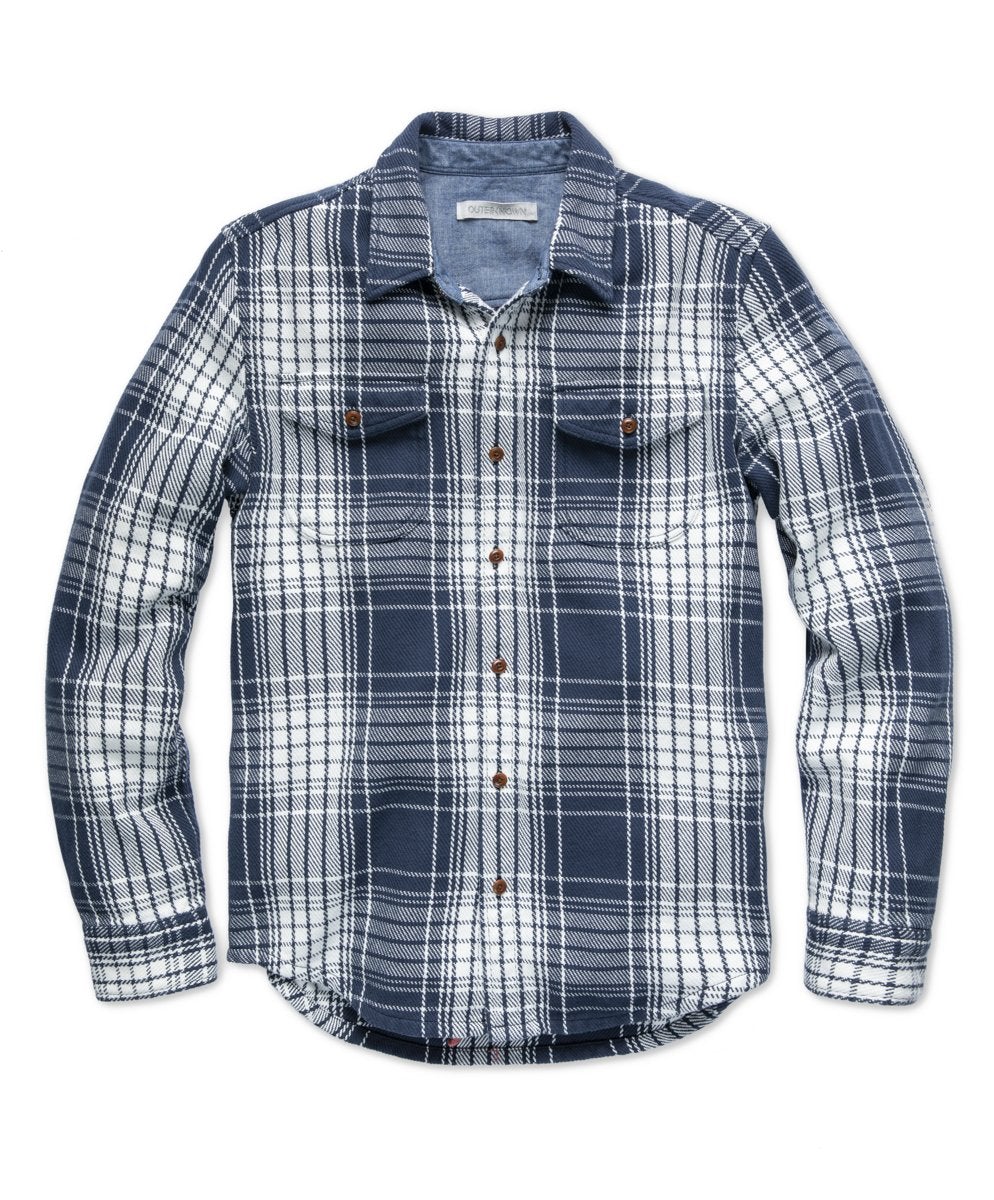 Outerknown - Blanket Shirt in Atlantic Blue Bigbury Plaid