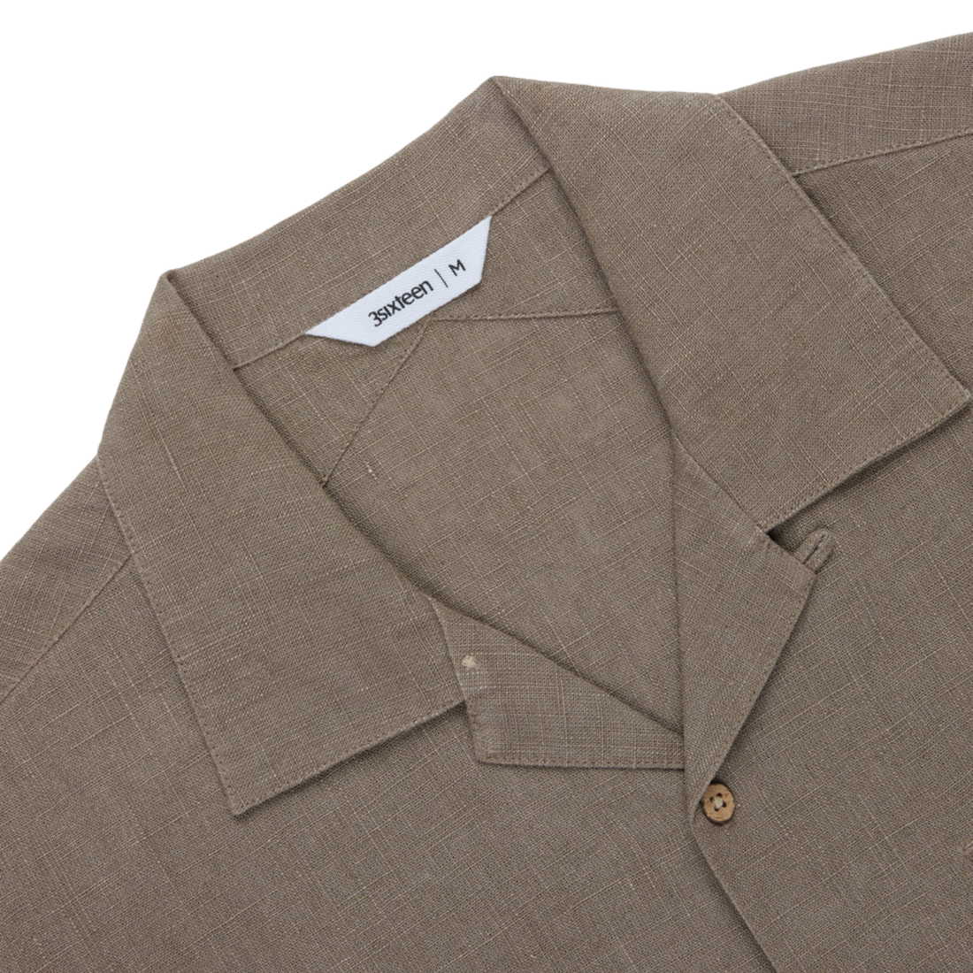 3sixteen - Vacation Shirt in Almond Linen