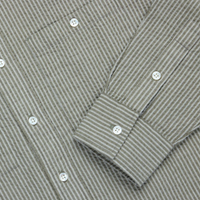 3sixteen - Commuter Shirt in Olive Seersucker Stripe