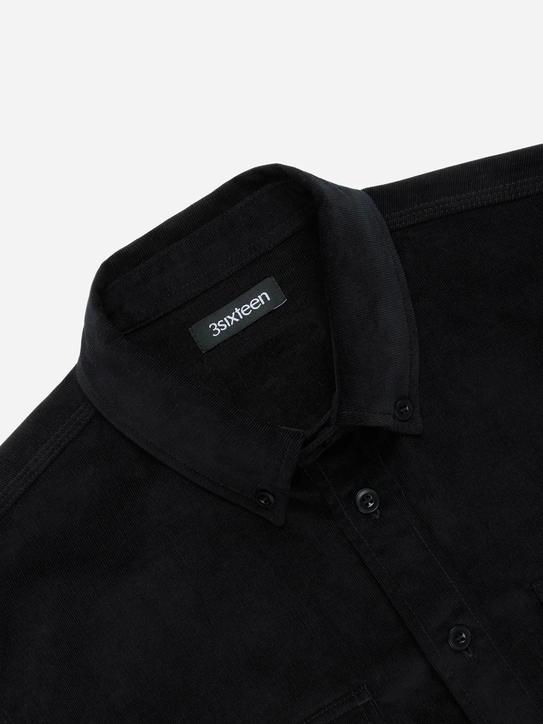 3sixteen - Studio Shirt - Black Corduroy