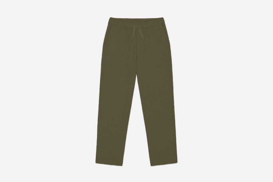 3sixteen - Easy Pant in Olive Cotton/Linen