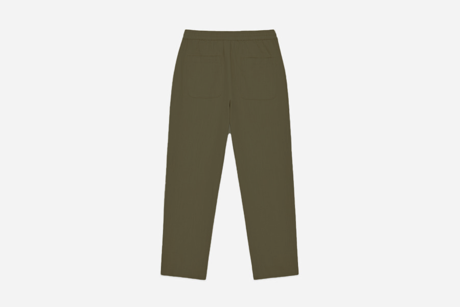 3sixteen - Easy Pant in Olive Cotton/Linen