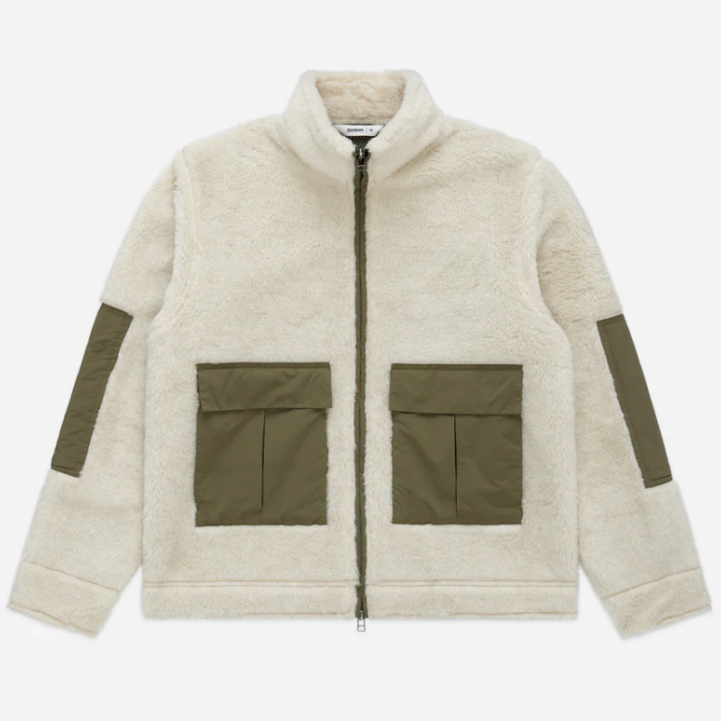 3sixteen - Fleece Jacket - Ecru Wool Fleece