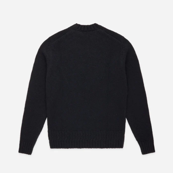 3Sixteen- Alpaca Crewneck - Black