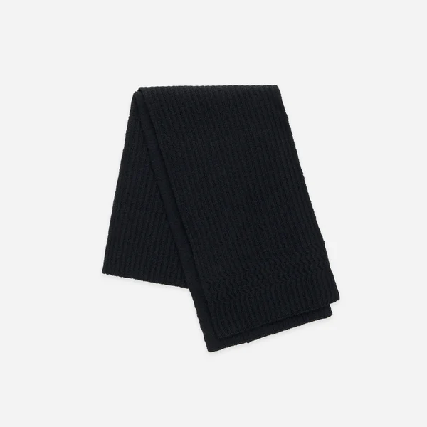 3sixteen- Alpaca Rib Scarf in Black