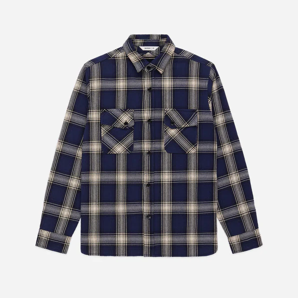 3sixteen - Crosscut Flannel in Midnight Plaid