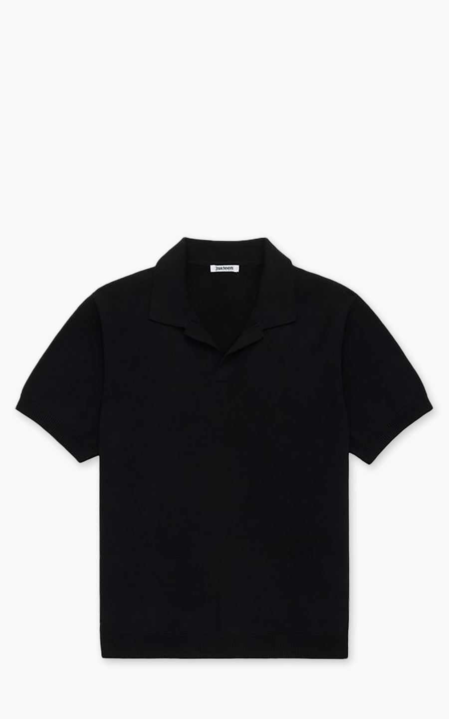 3sixteen - Knit Polo in Black Pima Cotton