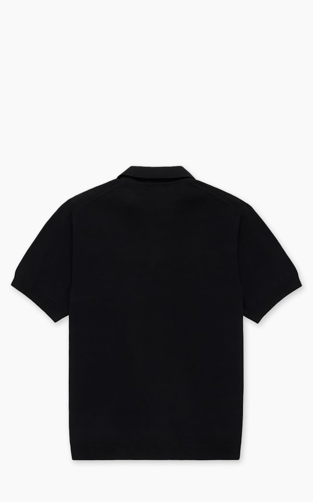 3sixteen - Knit Polo in Black Pima Cotton