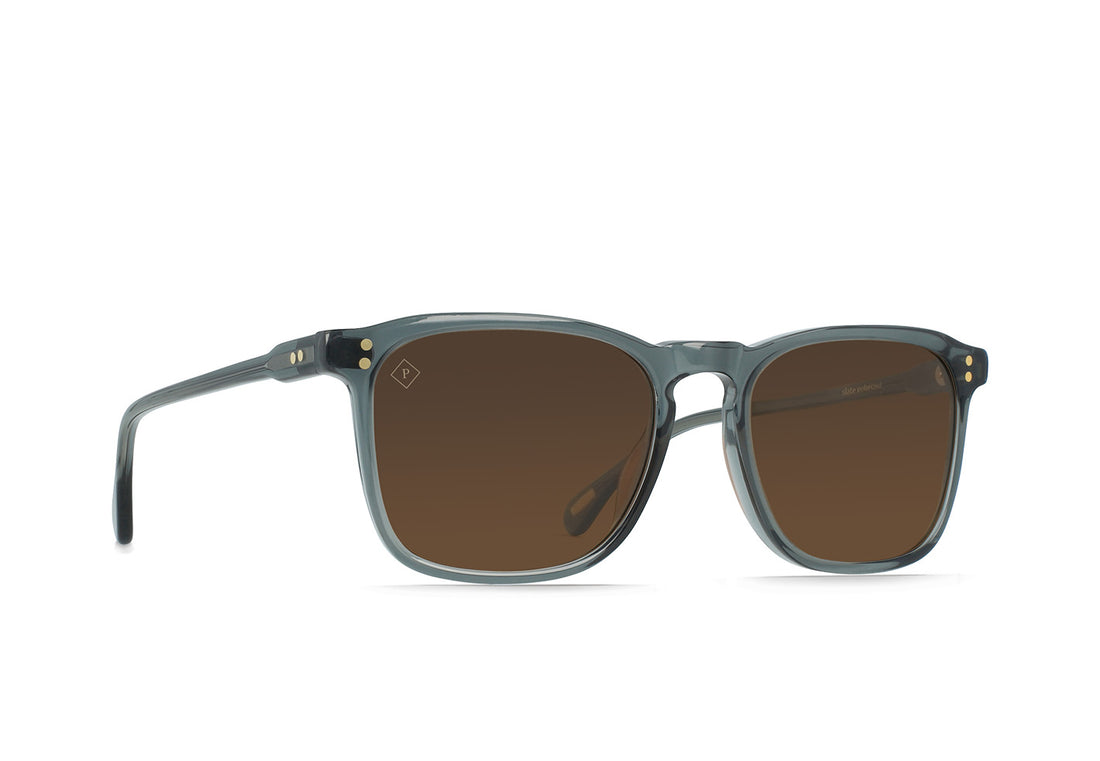 Raen - Wiley In Slate / Vibrant Brown Polarized