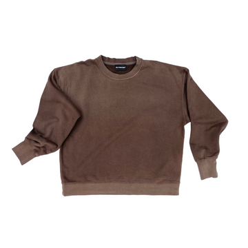 All Time High - Darted Crewneck in Umber