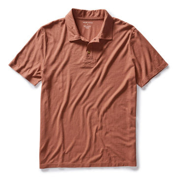 Taylor Stitch - The Cotton Hemp Polo in Fired Clay