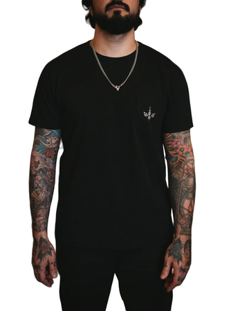 Fountainhead NY - Globe Pocket T-Shirt in Black