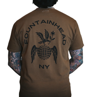 Fountainhead NY - Globe Pocket T-Shirt in Brown