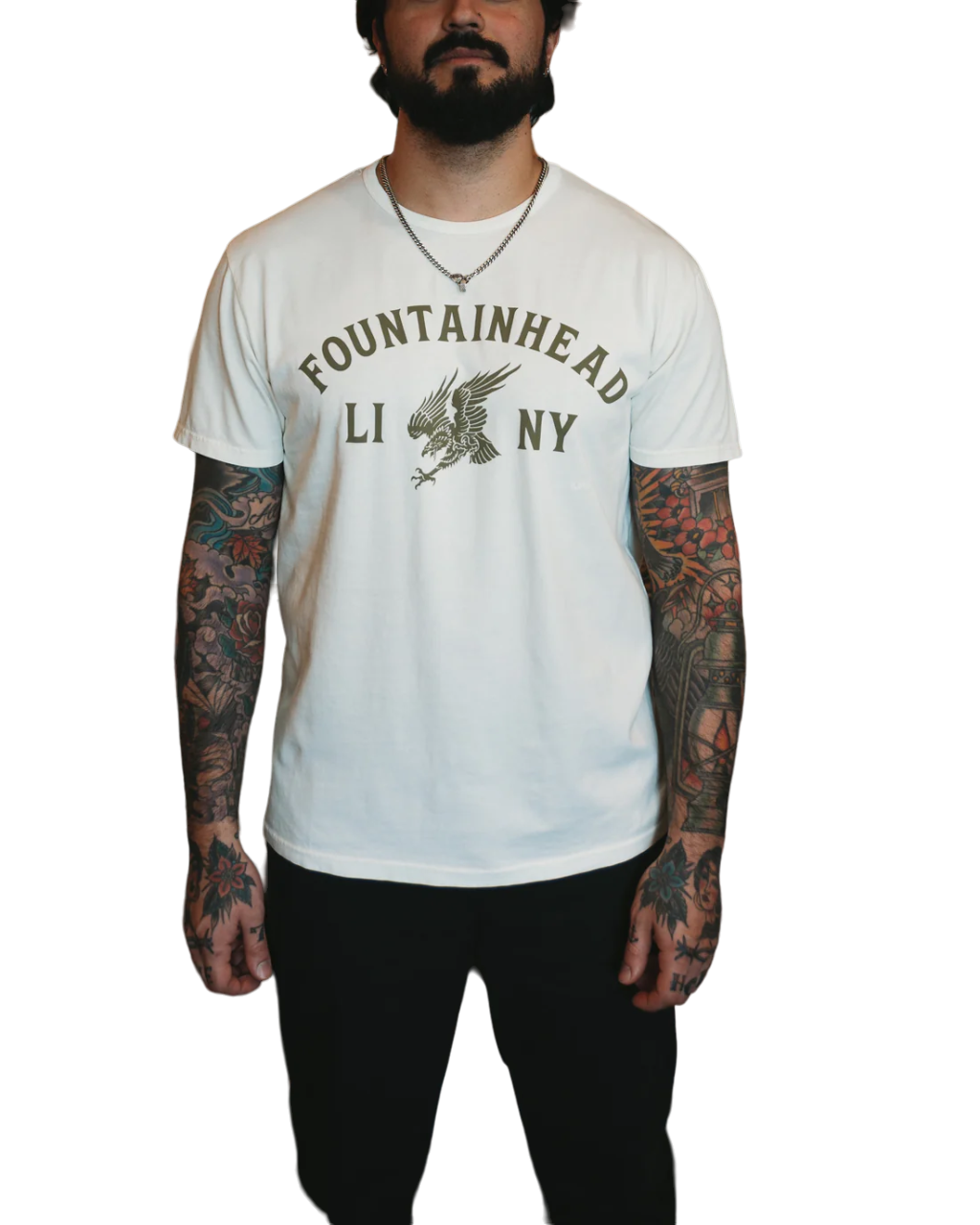Fountainhead NY - LI Eagle T-Shirt in Milk White
