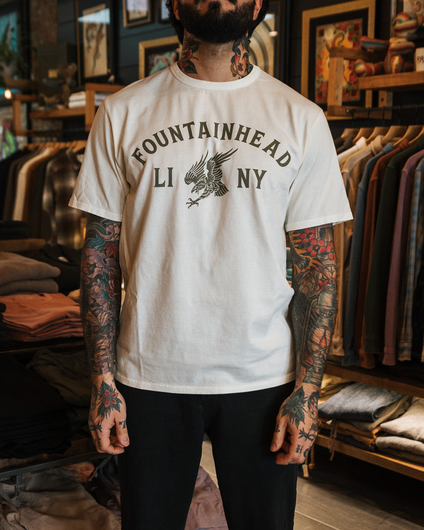 Fountainhead NY - LI Eagle T-Shirt in Milk