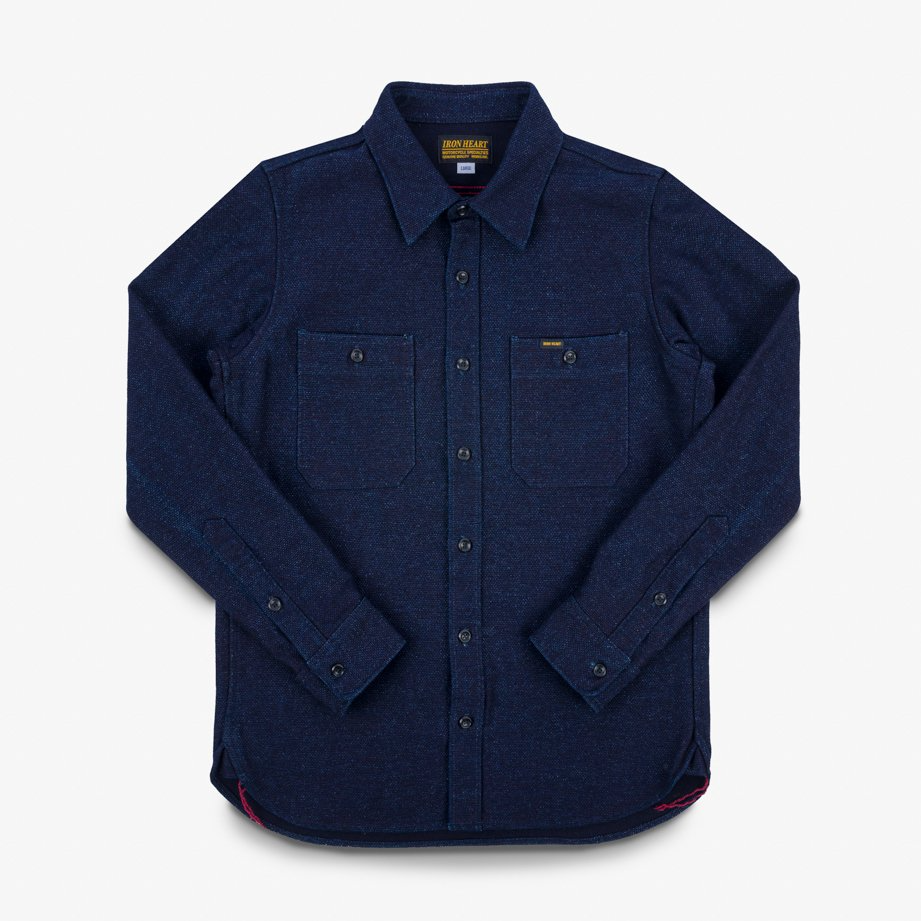 Iron Heart - 21oz Sashiko Work Shirt - Indigo