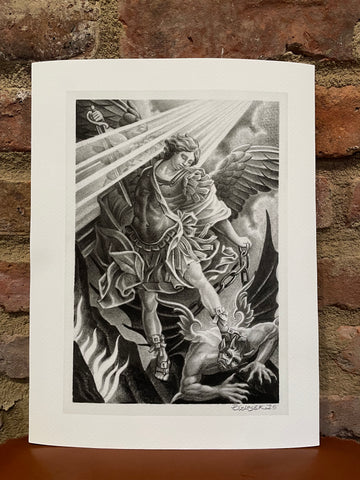 "Saint Michael" - Print by Philip Szlosek