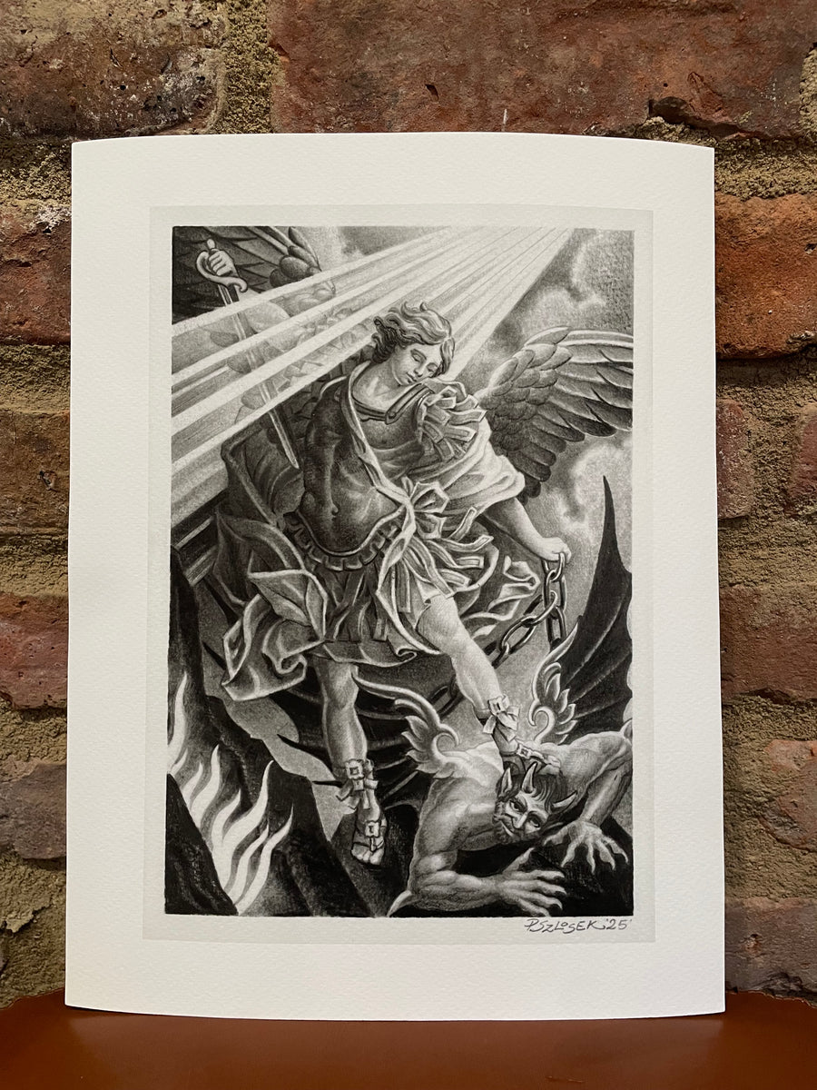 "Saint Michael" - Print by Philip Szlosek