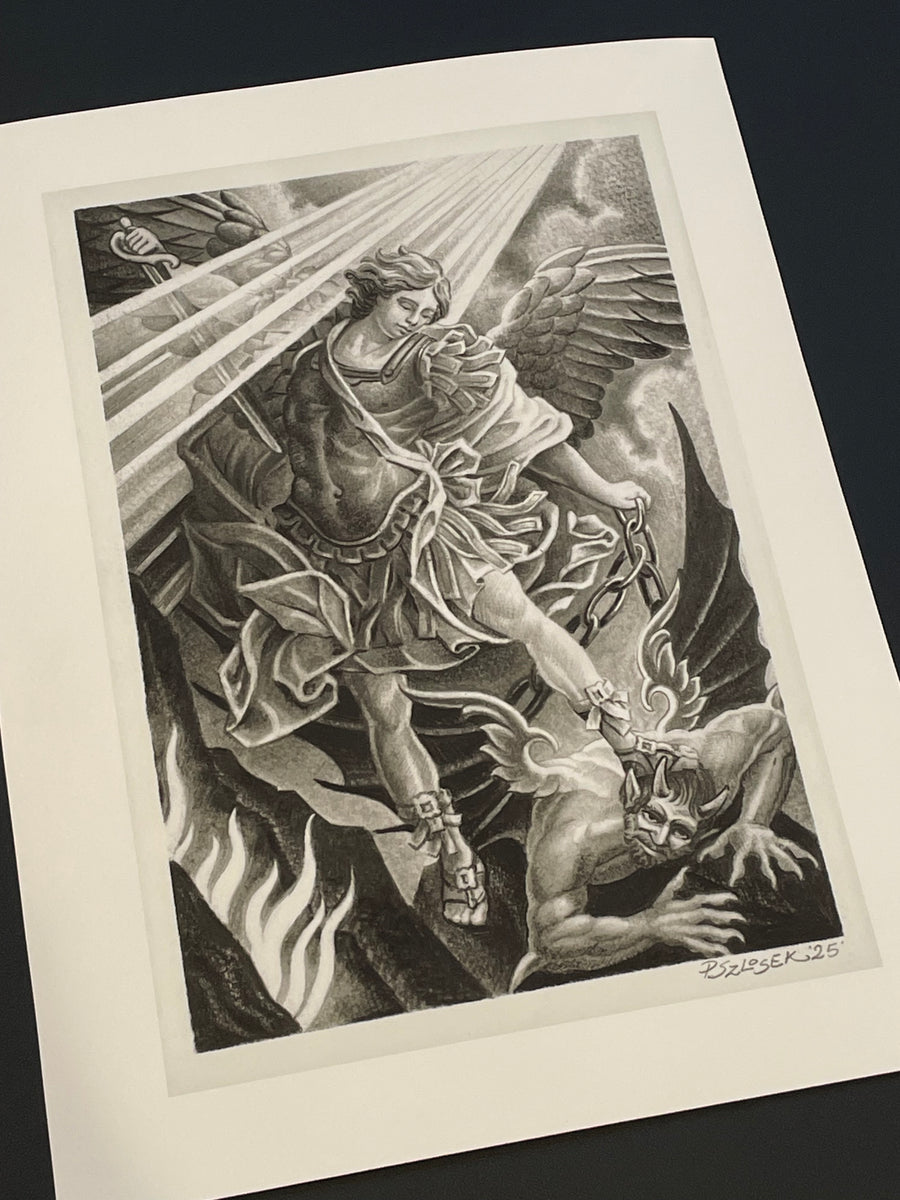 "Saint Michael" - Print by Philip Szlosek