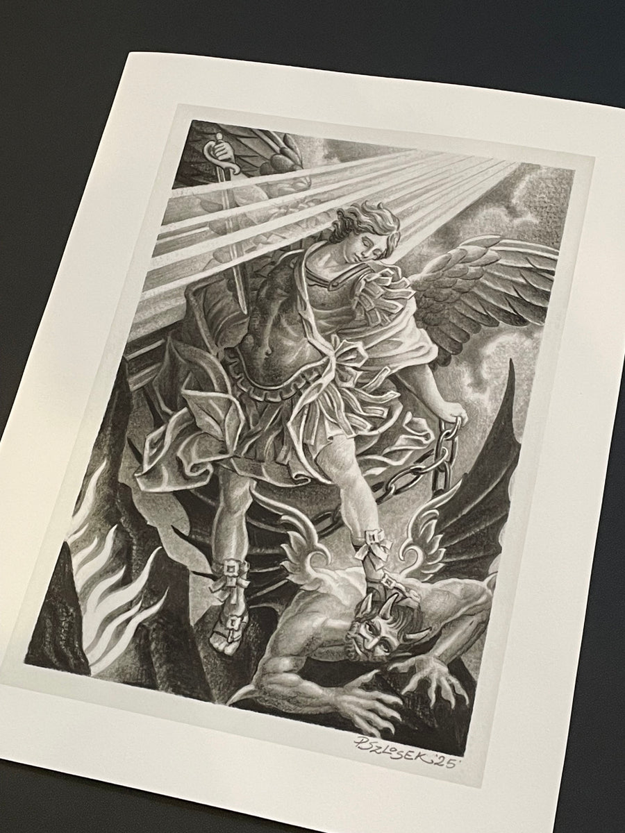 "Saint Michael" - Print by Philip Szlosek