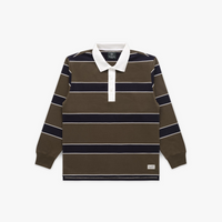 Knickerbocker - McCarren Rugby in Black Olive Stripe
