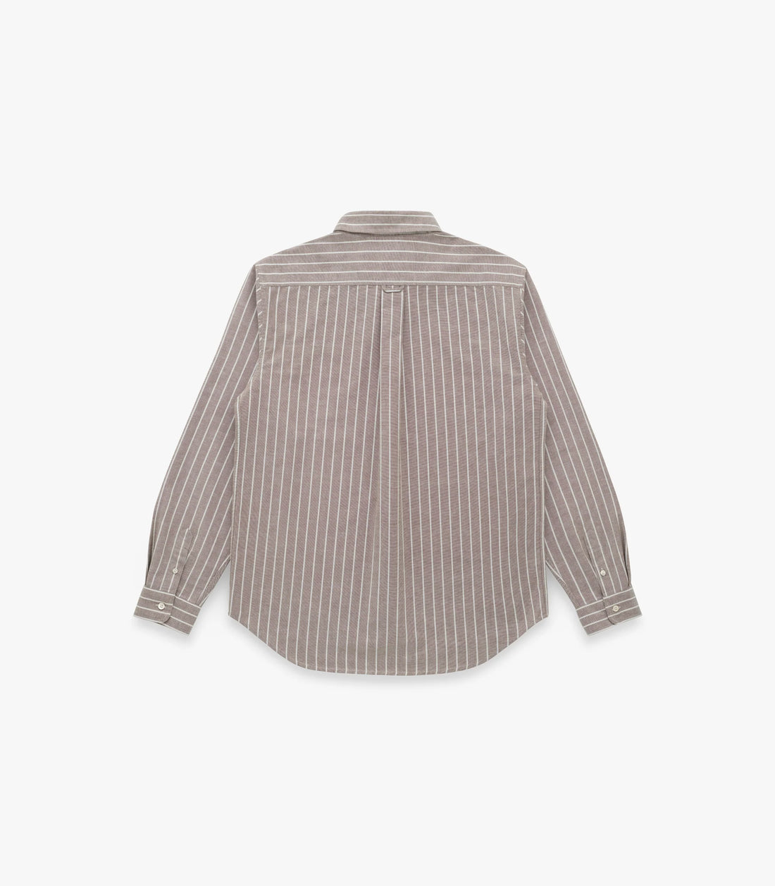 Knickerbocker - "Beefy" Cotton Oxford - Mocha & Bone Stripe