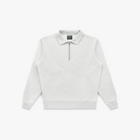 Knickerbocker - Stadium Loft Knit Quarter Zip - Oat Grey