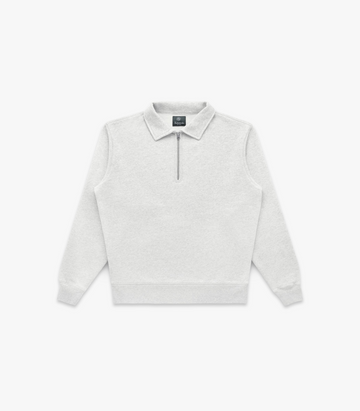 Knickerbocker - Stadium Loft Knit Quarter Zip - Oat Grey