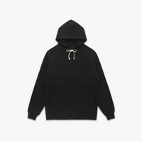 Knickerbocker - Double Face Waffle Hoodie in Black