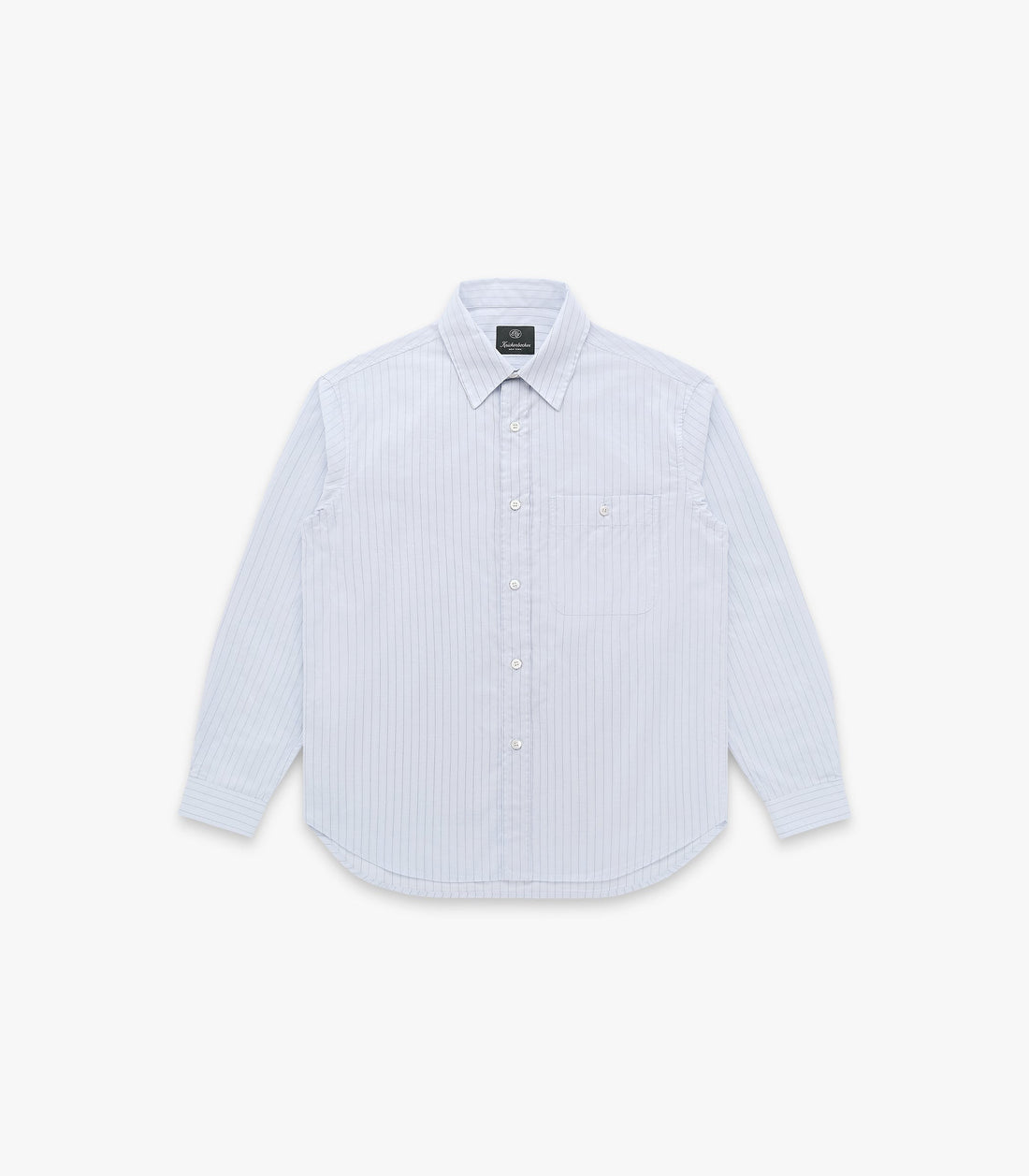 Knickerbocker - Jones Cotton & Silk Shirt - Light Blue Stripe