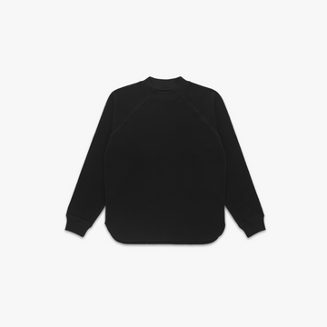 Knickerbocker - Raglan Mock Neck Thermal in Black