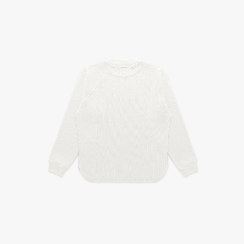 Knickerbocker - Raglan Mock Neck Thermal in Milk