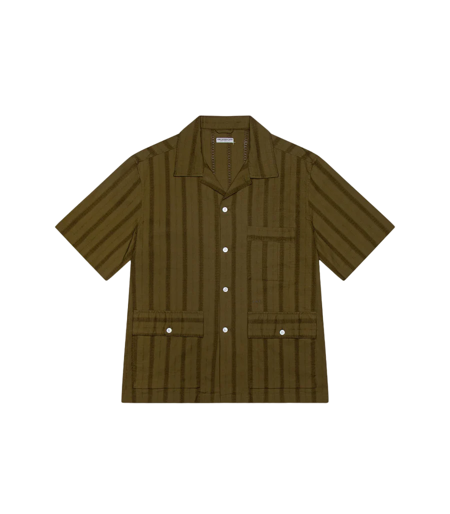 Knickerbocker - Cotton Hemingway Shirt in Olive