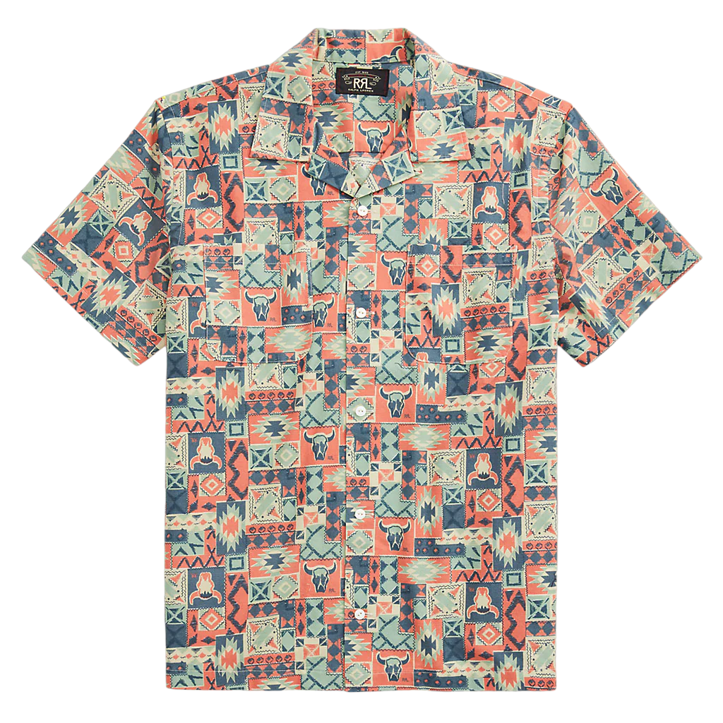 Double RL - Print Woven Camp Shirt