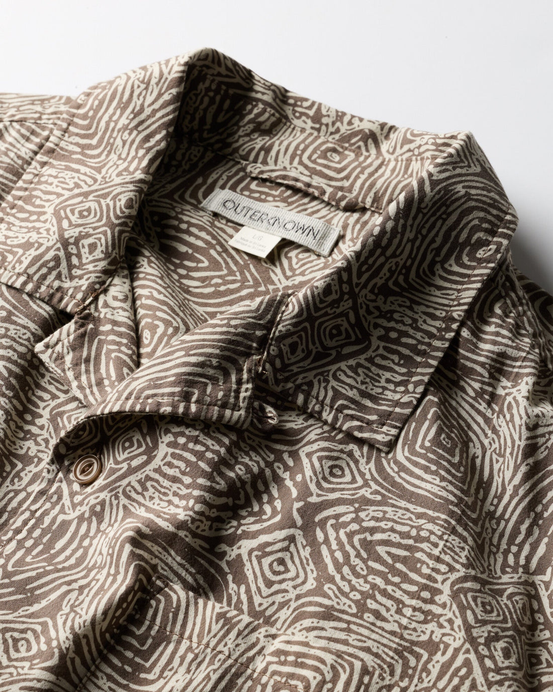 Outerknown - The BBQ Shirt in Kelp Bloom Ripples