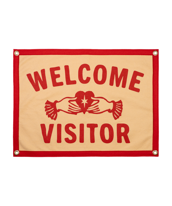 Oxford Pennant - Welcome Visitor Camp Flag • John Moreland x Oxford Pennant