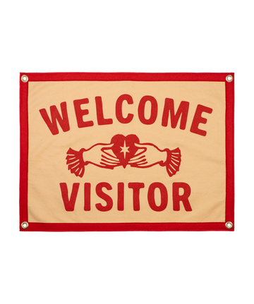 Oxford Pennant - Welcome Visitor Camp Flag • John Moreland x Oxford Pennant