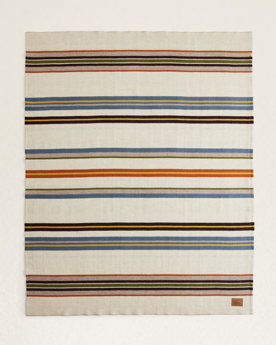 Pendleton - Bridger Stripe Throw - Ivory Mix