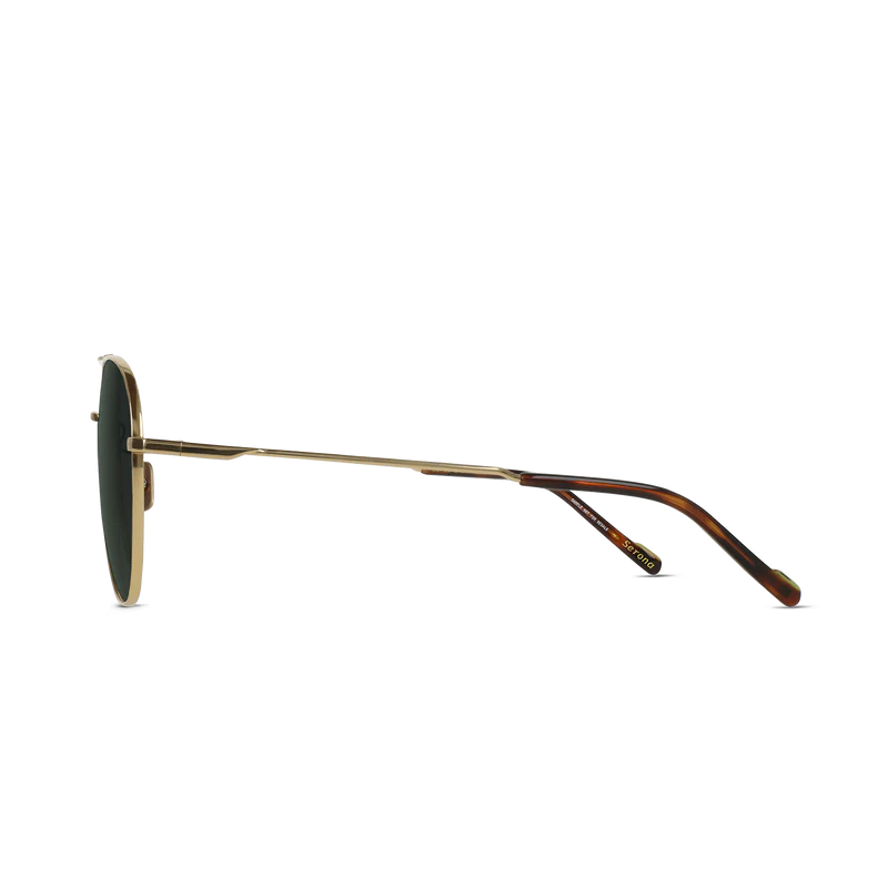 Raen - Serona in Satin Light Gold / Green Polarized