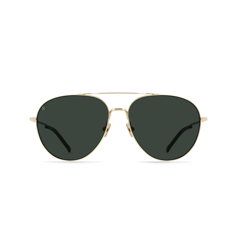 Raen - Serona in Satin Light Gold / Green Polarized