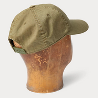 Ralph Lauren - Cotton Herringbone Twill Garmentdyed Ball Cap W/ Winged RRL - Crest Brewster Green