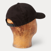 Ralph Lauren - Cotton Herringbone Twill Garmentdyed Ball Cap W/ Winged RRL - Black