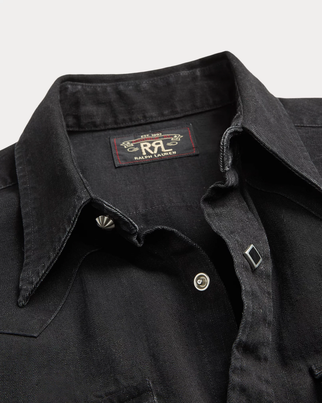 Ralph Lauren - Long-sleeve Denim Sawtooth Western Workshirt - Black