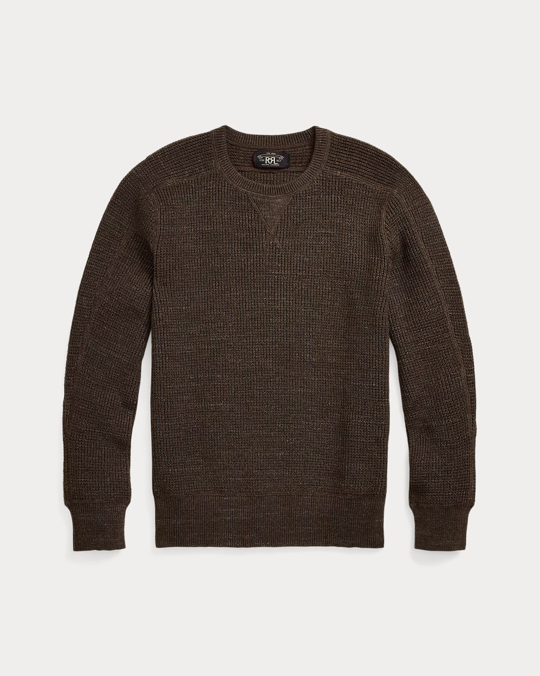 Ralph Lauren - Cotton/wool Waffle Knit Crewneck Sweater - Dark Olive Heather