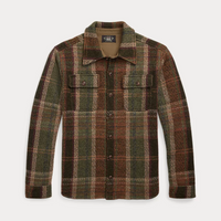 Ralph Lauren - Plaid Wool-Cashmere Workshirt Sweater - Olive Multi