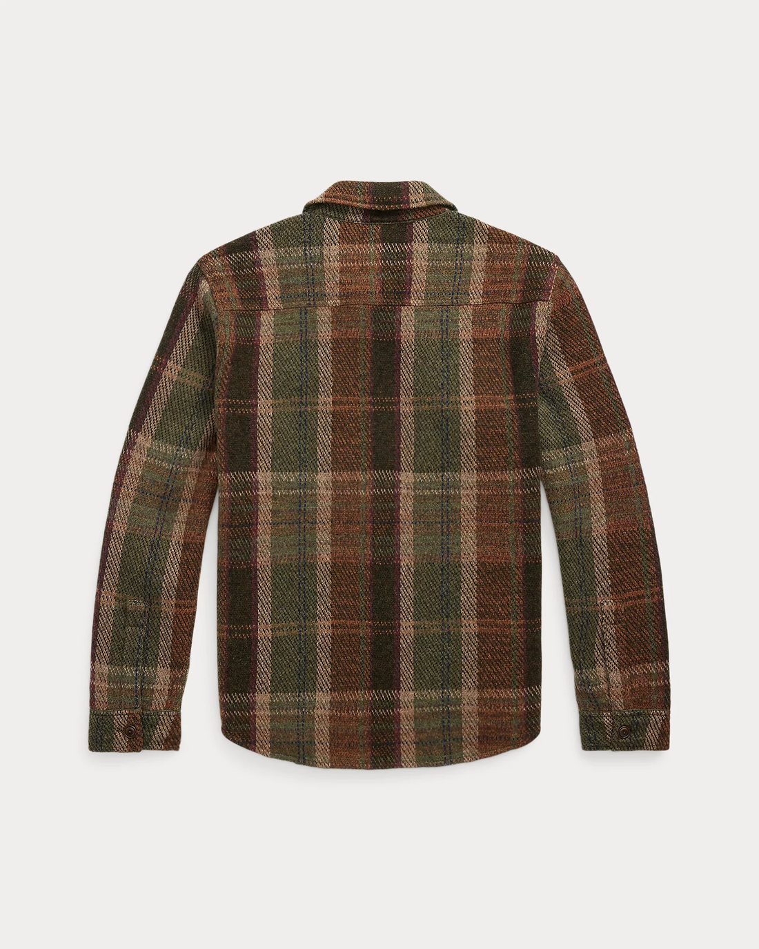 Ralph Lauren - Plaid Wool-Cashmere Workshirt Sweater - Olive Multi