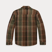 Ralph Lauren - Plaid Wool-Cashmere Workshirt Sweater - Olive Multi