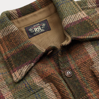 Ralph Lauren - Plaid Wool-Cashmere Workshirt Sweater - Olive Multi
